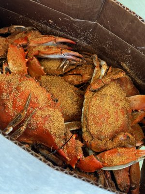 3 dozen crabs-1/2 bushel