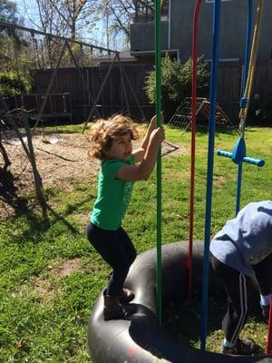 Bouncing in the sunshine!