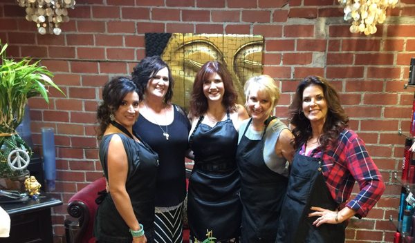 Buddahful Staff: from left -Marisol Krug, Jamie Lyon, Kara DebCaires, Barbara Core, Amy Pappas