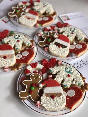 Cookie Platters for Santa