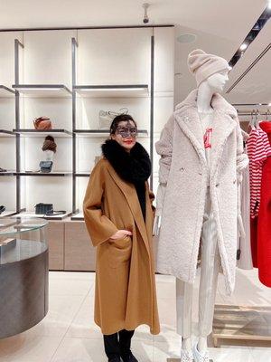 cashmere swing coat, today is Halloween so we wore a mask