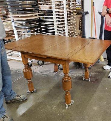 Wish I had a before shot! This table is over 100 years old, and looks brand new.