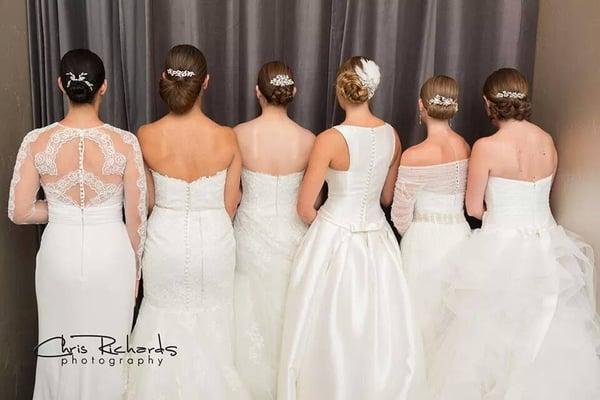 some bridal updos of mine for Gigi's fashion show