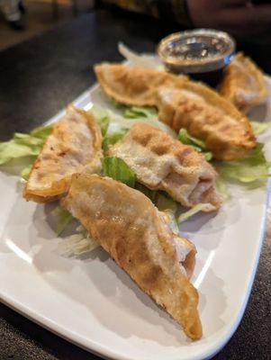 Potstickers.  The sauce is SOOO good!