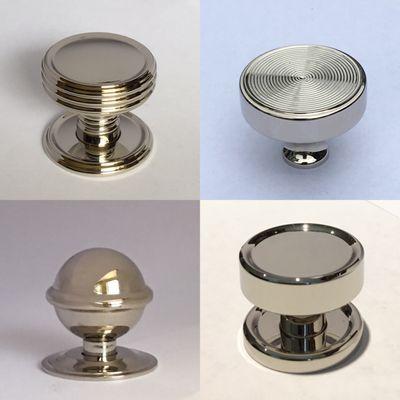 Solid Brass-Polished Nickel Knobs! New arrivals from Europe for your home decor! Visit our website at www.jnicolas.com