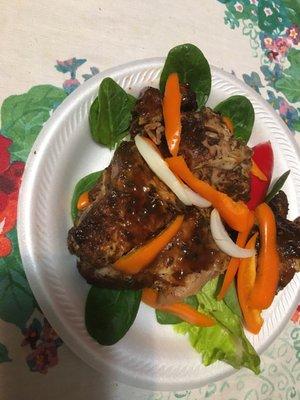 Grill jerk chicken