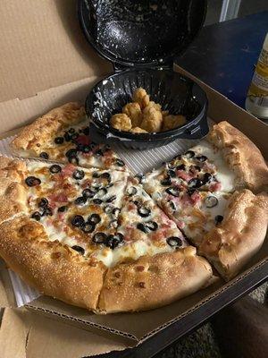 Stuffed crust and wings