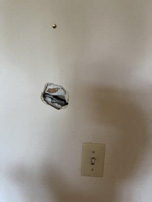 Holes in walls that never get repaired.