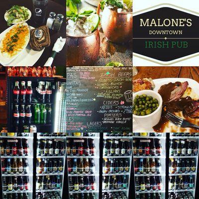 Montage of some of our menu items and Drink offerings!