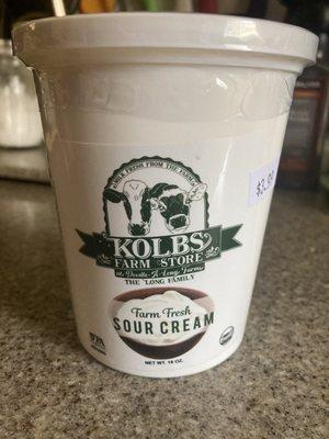 Their own sour cream!