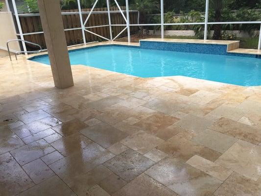 New travertine marble