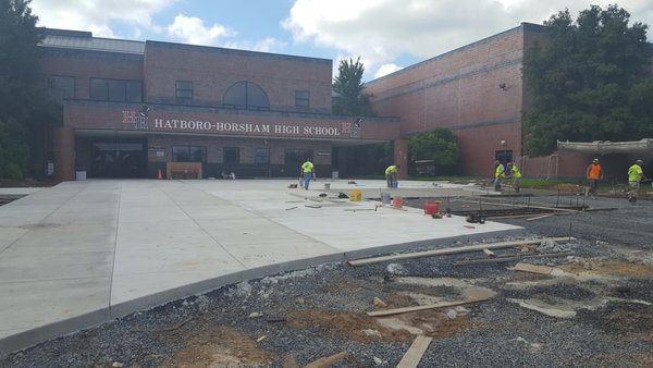 Hatboro Horsham High School new entrance