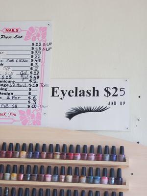 Eyelash services