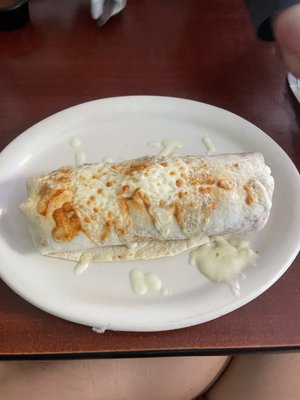 Chorizo breakfast burrito