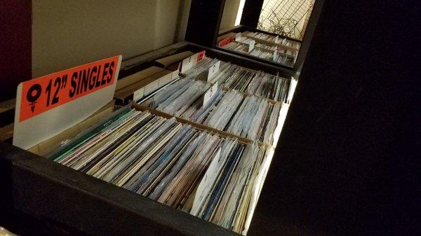 My faaaaavorite section.  12" Singles.