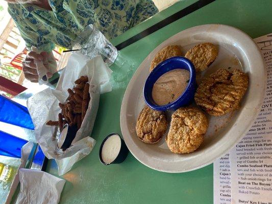 Fried green beans & fried green tomatoes