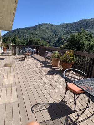 Our Balcony Terrace with a Beautiful Hillside View!