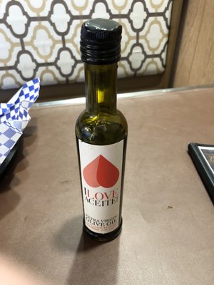 Olive oil right by your table