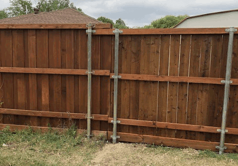 put up this new fence in two days!