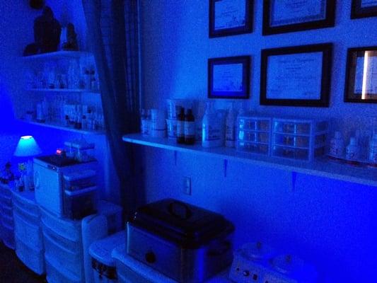 Bluelight Therapy during Treatment