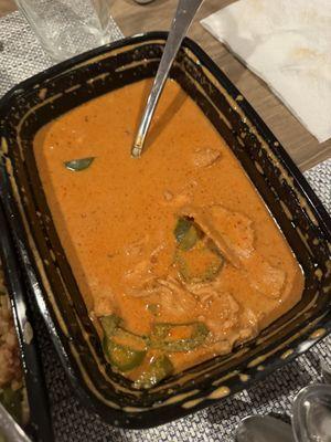 Panang peanut curry (takeout)