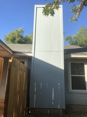 Chimney siding redone