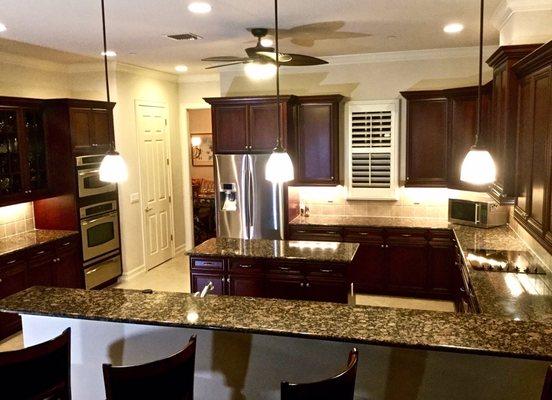 Granite Counter tops and cabinets