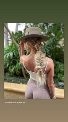 Fishtail braid extensions