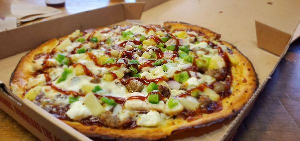 Mod pizza. Cauliflower crust. Create your own masterpiece