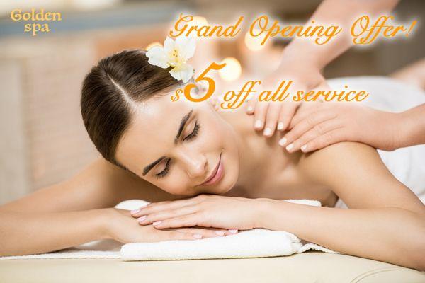 Grand Opening offer $5 off all service