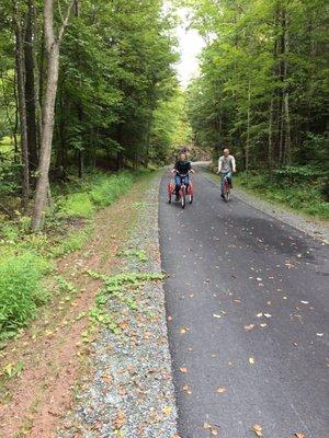 Nature bike trial