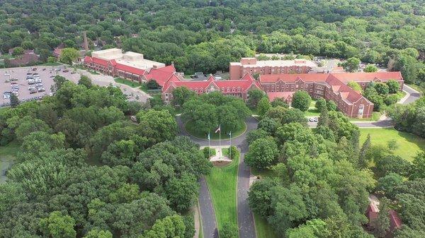 The beautiful MN Masonic Home campus is encompassed by 80 acres of woods, meadows and ponds.