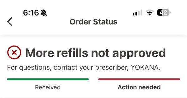 Yokana's Practice denying my albuterol prescription.