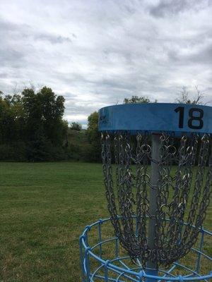 The claytons-- the view from basket 18's crazy challenging shot. A handicap shot is available here like 300ft away.