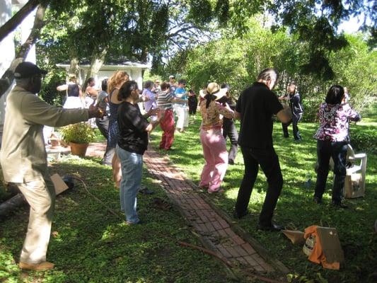 Outdoor Tai Chi at the Open House is always popular.