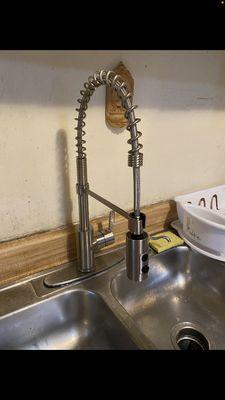 New faucet installed