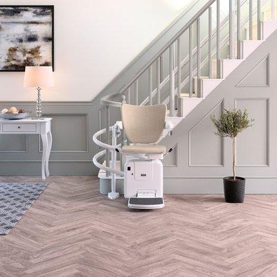 Handy-care double rail stairlift 2000 curved stairchair