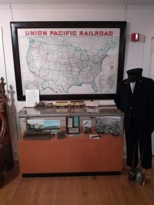 Artifacts from Laramie's Union Pacific Railroad history.