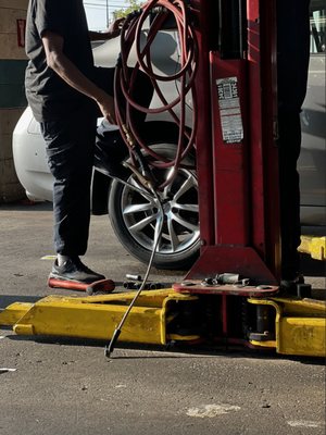 installing all new tires