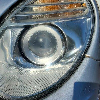 Headlight restoration after