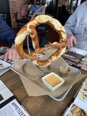 Can't go wrong with a giant pretzel