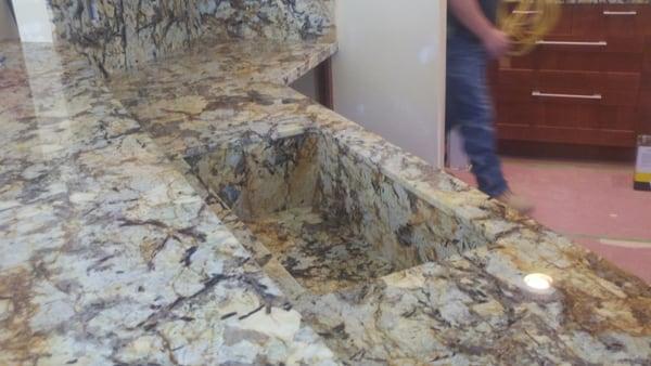 Custom Granite sink, ask us the benefits of this.