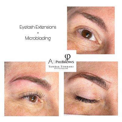 Microblading from before to shaping and the after look.