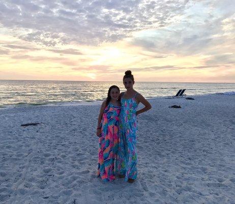 Classic Lilly jumper and the Chasteen dress perfect for a sunset on the beaches of Florida