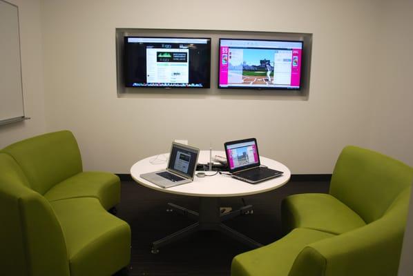 media:scape meeting room at the Barrington Area Library.