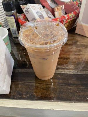 Iced coffee, $4 I think? Not worth it