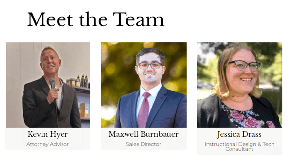 Meet the Team Kevin Hyer, Max Burnbauer, Jessica Drass