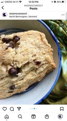 orange chocolate moon scones