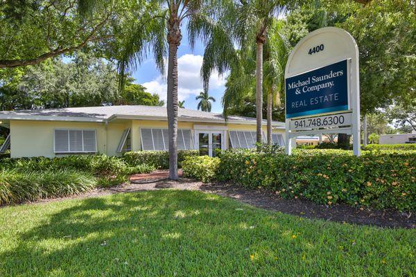 Entrance to Michael Saunders & Company's Bradenton Office. Bradenton Florida Real Estate, Homes, Condos, & Lots. We're Local. We're Global.