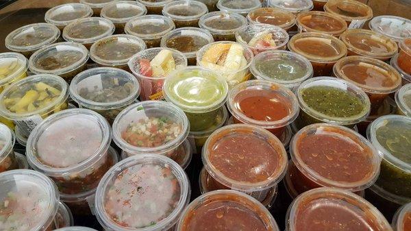 SALSAS...... THE BEST SALSAS ON TOWN.... HOMEMADE!!!!!!!